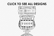Postal Brushes for PS/PRO, a Brush Add-On by Polka Dot Pixels (Thumbnail 2 of 4)