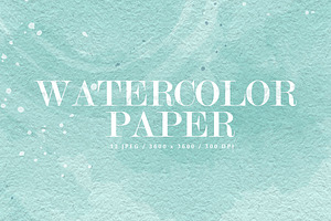 12 Watercolor Papers