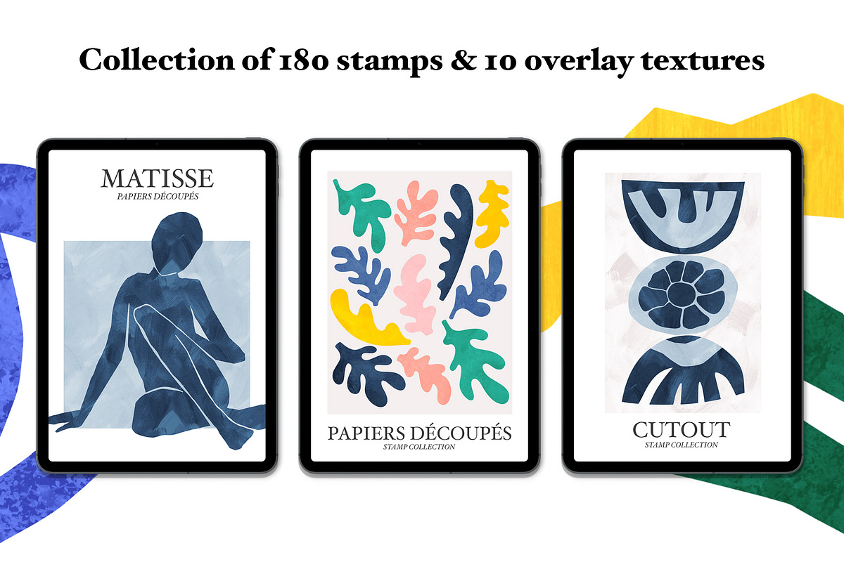 Cutout stamp brushes for Procreate, a Brush Add-On by seamless team (Photo 4 of 7)