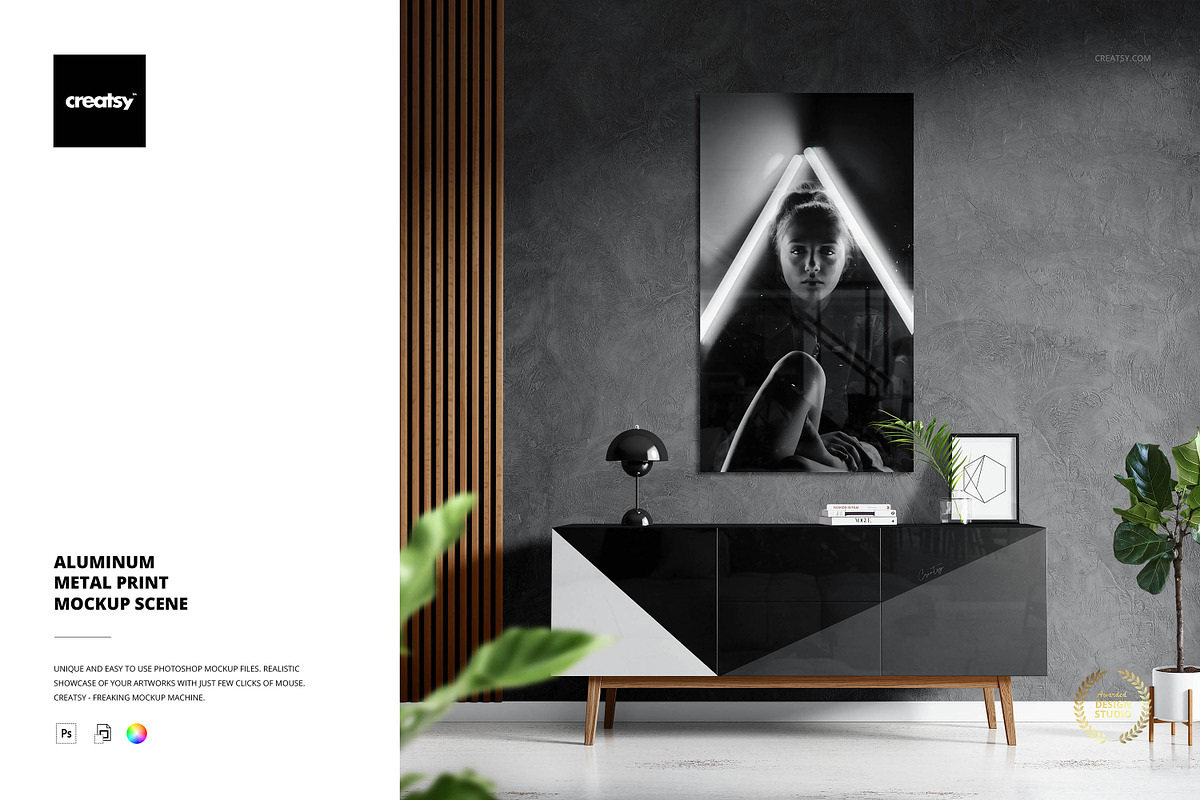 Aluminium Metal Print Mockup Scene, a Household Mockup by Creatsy (Photo 1 of 12)