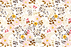 Flowery Watercolor Pattern