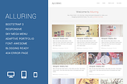 Alluring - Blogging Template, a Bootstrap Template by FWPolice (Thumbnail 1 of 4)