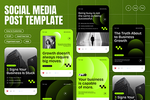 Business Growth Instagram Post, a Social Media Template by Annora Studio