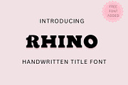 Rhino - Bold handwritten font, a Serif Font by Sk designs (Thumbnail 1 of 7)