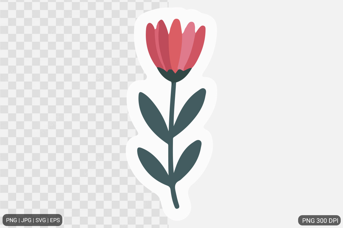 Cute Flower Sticker Design Bundle, an Illustration by Actual Pixel (Photo 22 of 26)