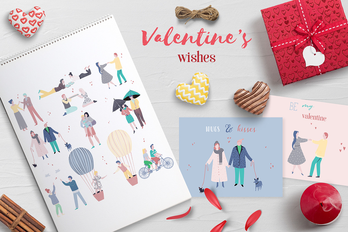 Valentines wishes collection, a Decorative Illustration by kateja (Photo 1 of 7)