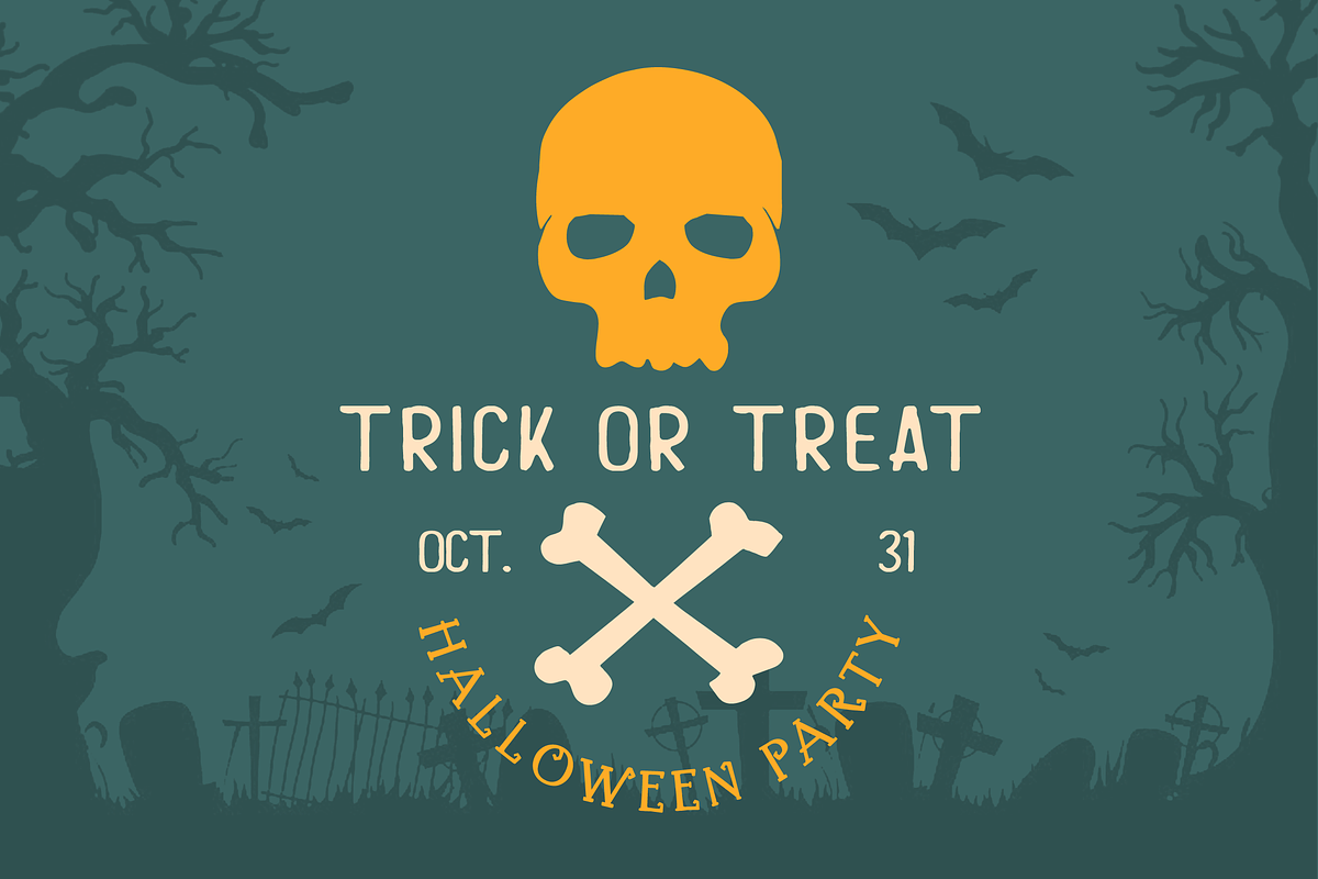 Pooky Halloween Font Due + Extras, a Font by GlitzyGrapix (Photo 5 of 8)