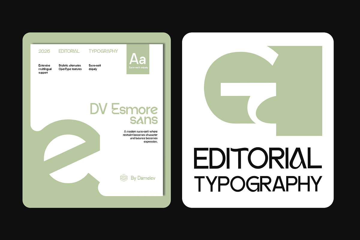 DV Emore, a Sans Serif Font by Damelev (Photo 10 of 13)