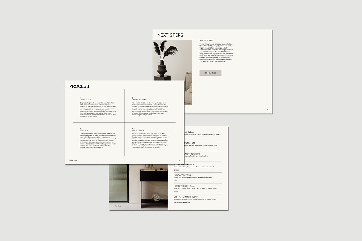 Minimalist Services Guide, a Brochure Template by Gem Media (Photo 3 of 5)