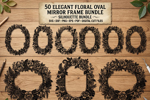 50 Elegant Floral Oval Mirror Frame