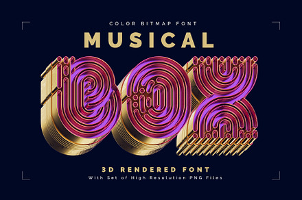 Musical BOX — Color Bitmap Font, a Symbol Font by Gleb Guralnyk