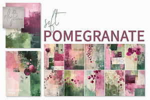 Soft Pomegranate, a Decorative Illustration by rileyBgraphics