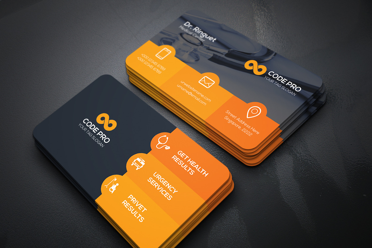 Medical Doctor Business Card, a Business Card Template by Genereux Art (Photo 4 of 5)