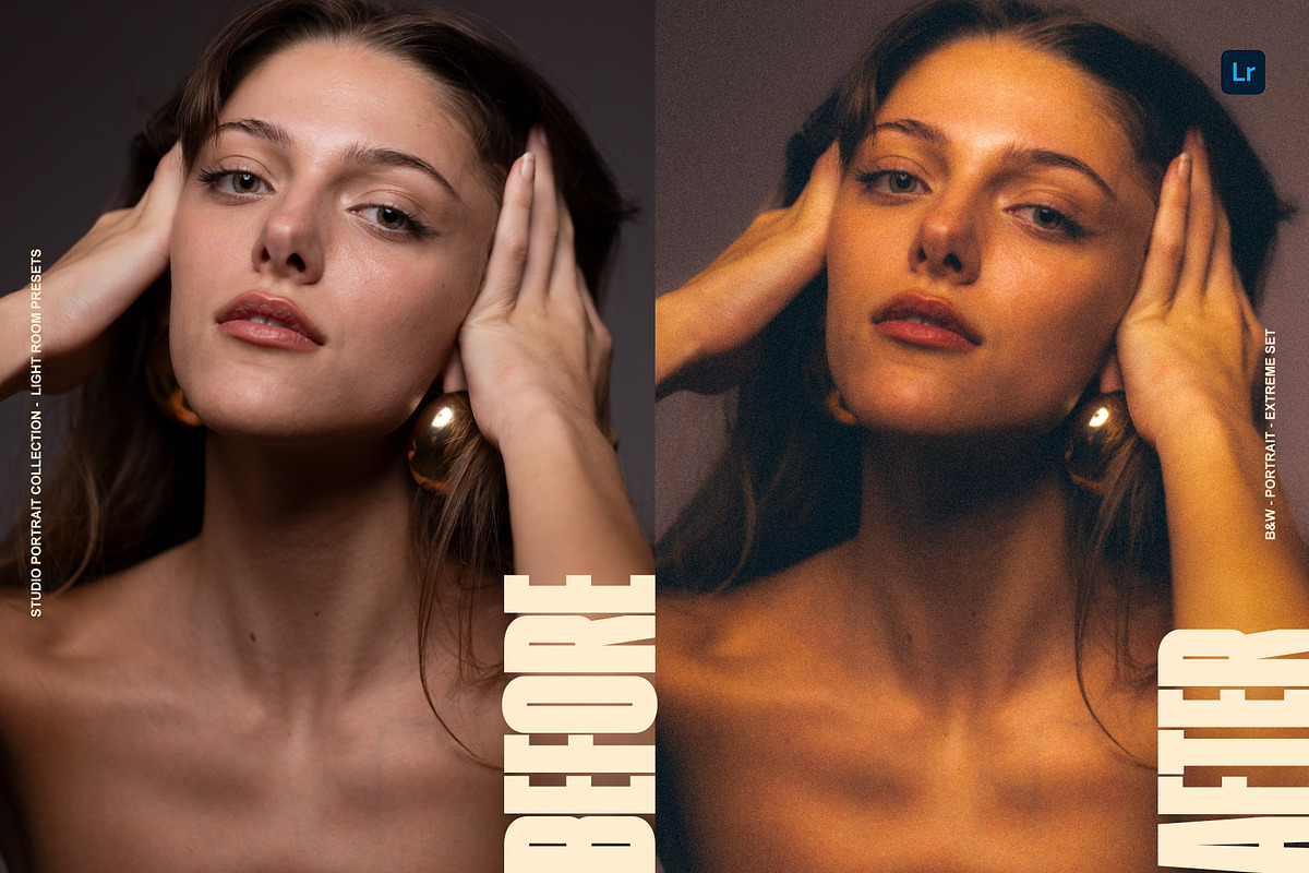 Vintage Studio Portrait LR Presets, a Preset Add-On by Lumière Noire Studio (Photo 2 of 4)