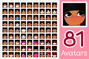 vector BIG avatars SET, a Templates & Theme by WINDmade (Thumbnail 7 of 40)