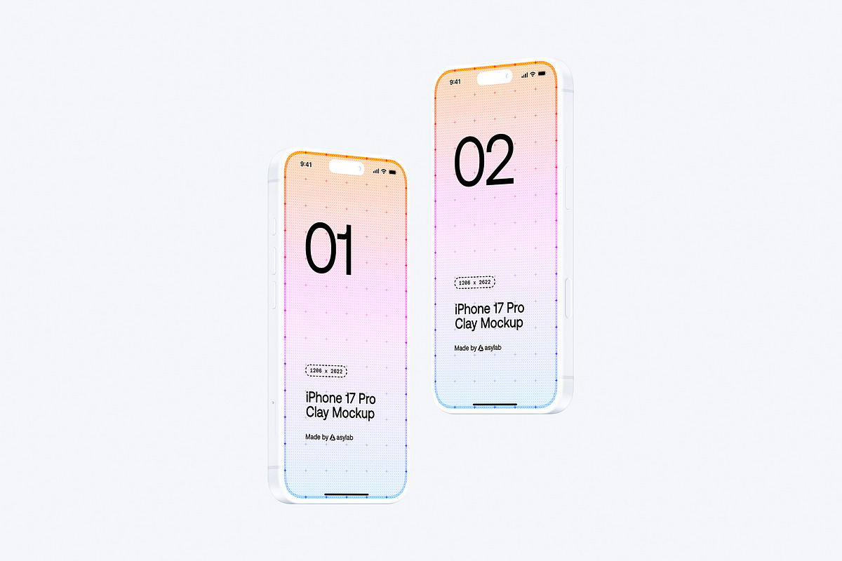 iPhone 17 Pro Clay - 24 Mockups, an iPhone Mockup by Asylab (Photo 57 of 61)