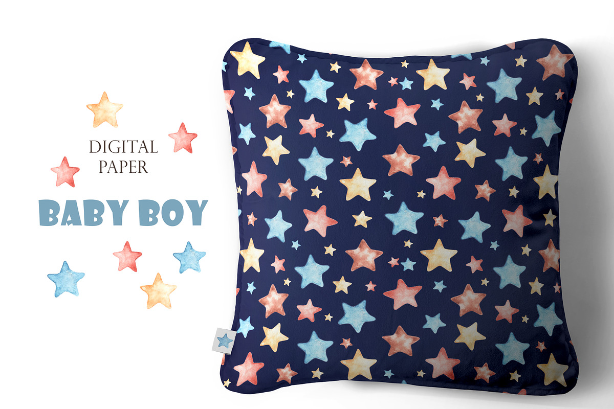 Child boy watercolor set. Birthday., a Person Illustration by SabinaWatercolorArt (Photo 14 of 15)