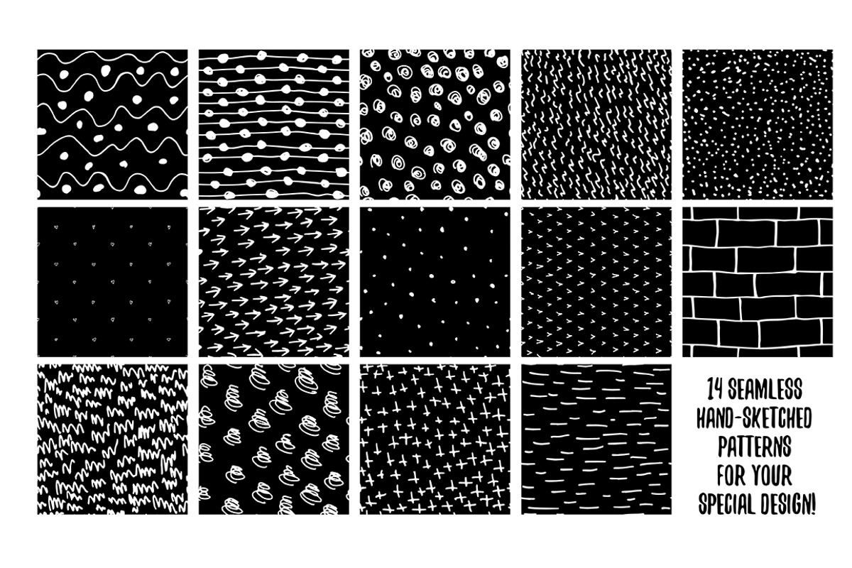 Hand drawn grunge shapes, an Object Graphic by Marya Deneko (Photo 4 of 4)