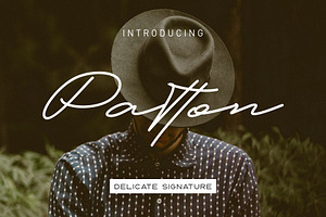 Patton Delicate Signature Typeface