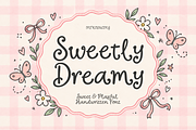 Sweetly Dreamy Playful Font, a Handwritten Font by cocodesign (Thumbnail 1 of 8)
