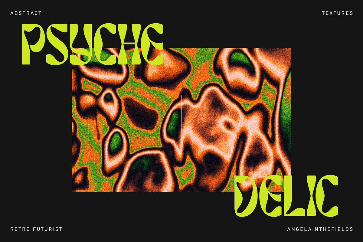 50 Psychedelic Textures Set, a Texture Graphic by angelainthefields (Photo 6 of 8)