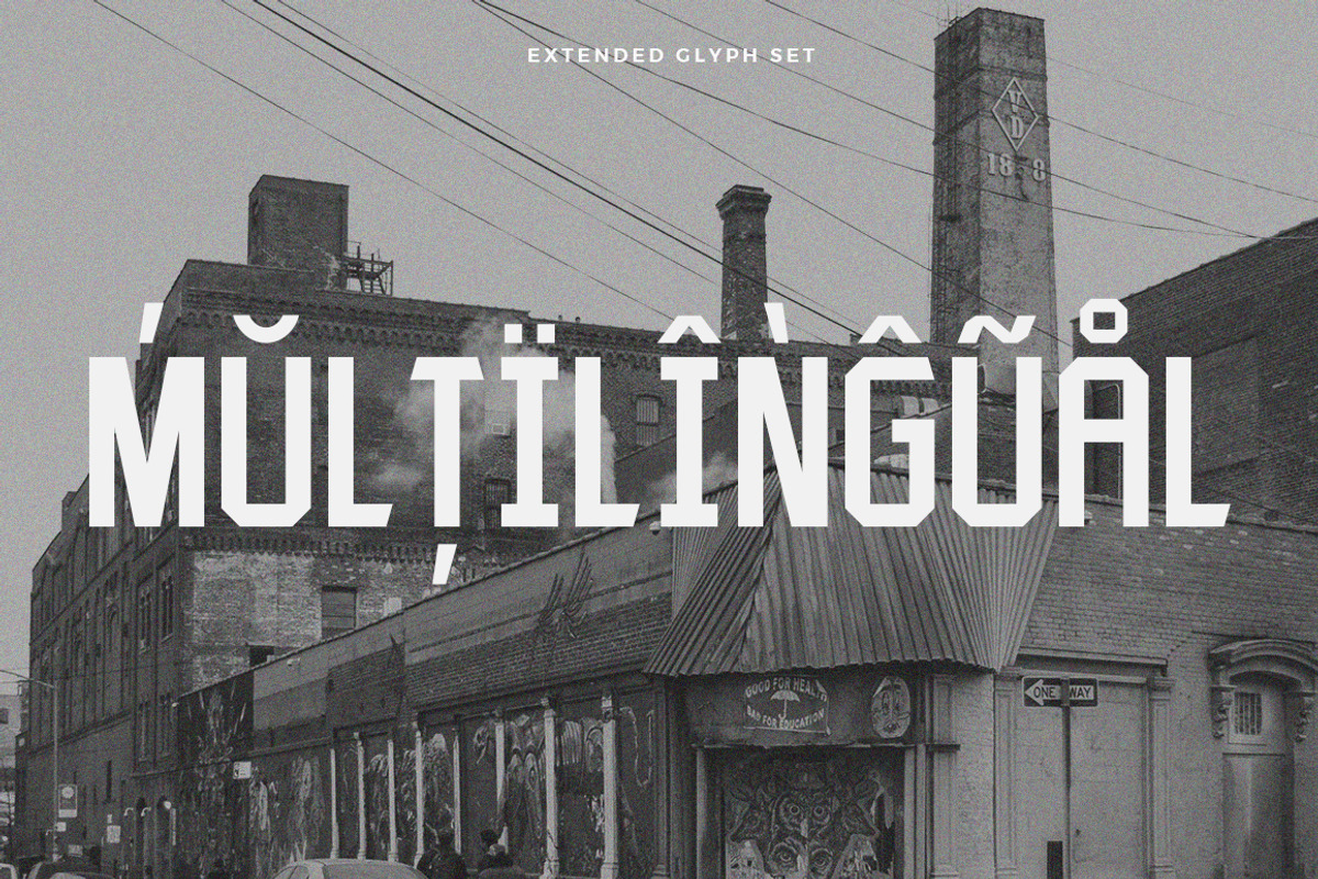 Typehead Industrial Stencil | Font preview 8