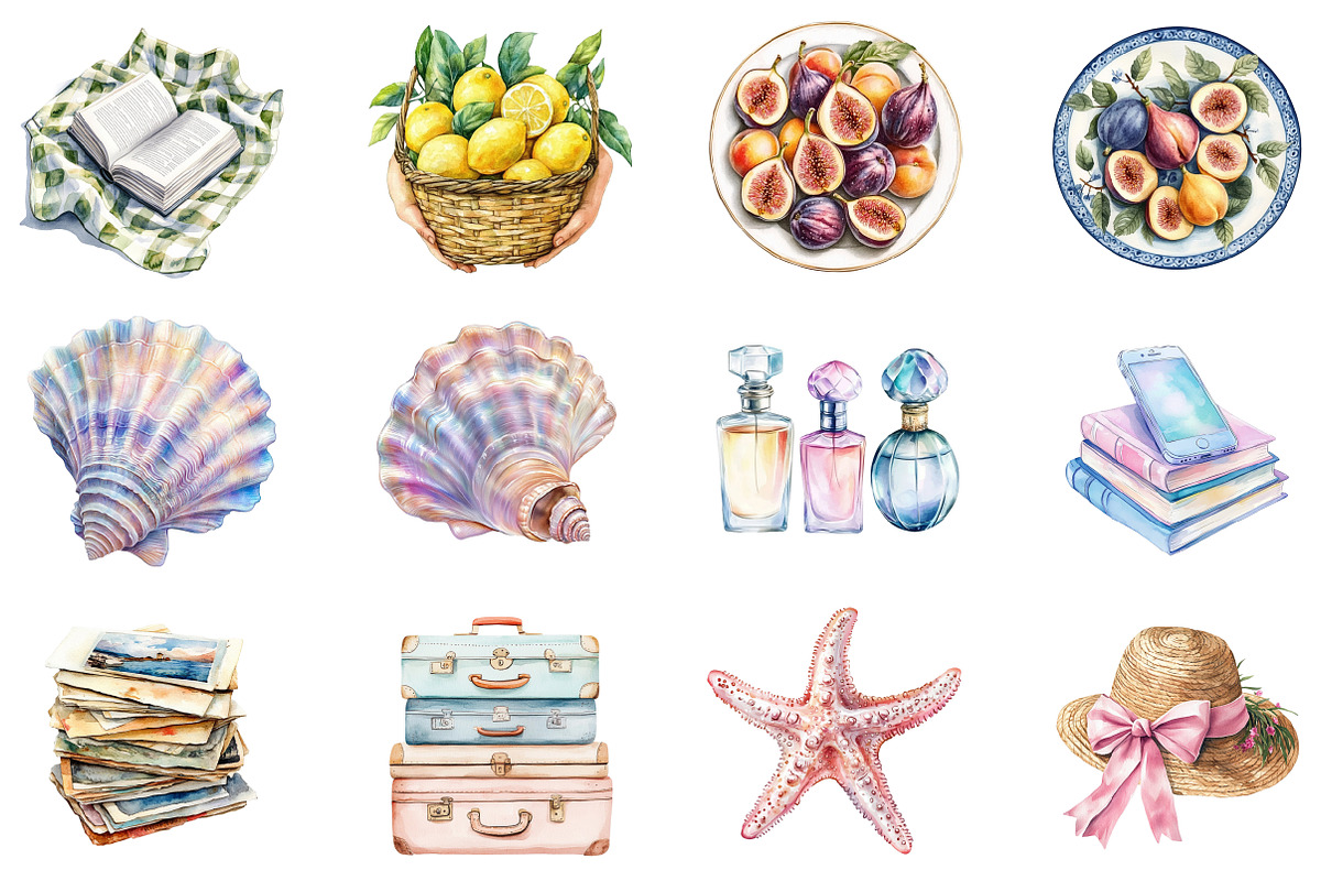 Watercolor Ocean Breath Clipart, an Illustration by CitraGraphics (Photo 4 of 5)