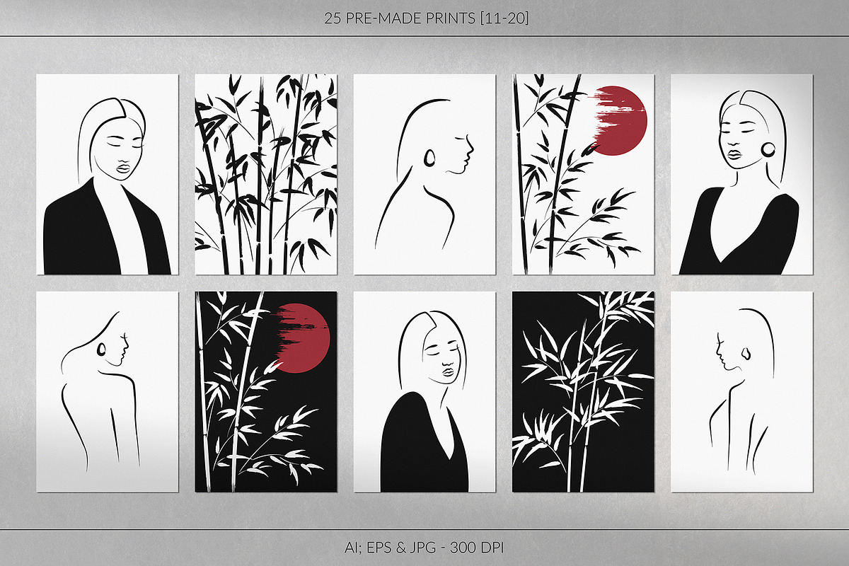 Wabi-Sabi: Ink Women & Abstract Art, an Illustration by May Motif (Photo 10 of 14)