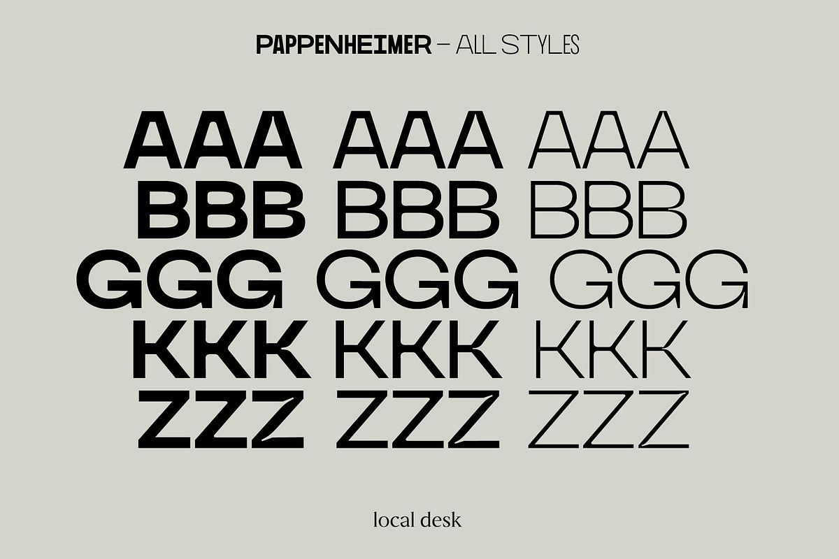 Pappenheimer – A Fresh Sans, a Sans Serif Font by Local Desk Designstudio (Photo 13 of 20)
