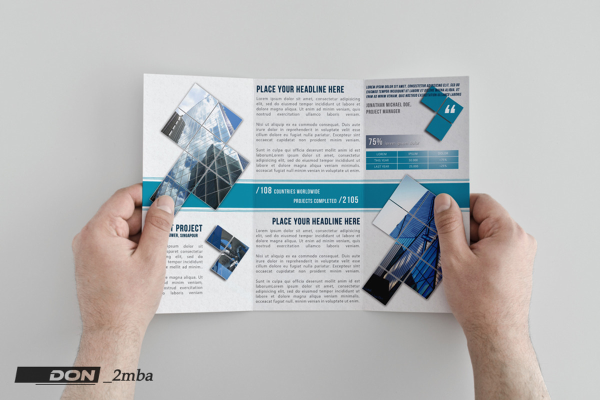 Engineering Trifold Template, a Brochure Template by don_2mba (Photo 5 of 5)