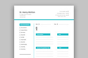 Medical Patient Form Template, a Stationery Template by MightyDesign (Thumbnail 4 of 8)