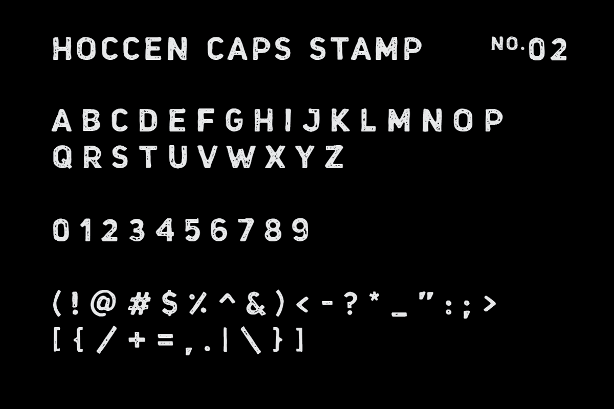 HOCCEN CAPS Display Font preview 4