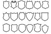 Shields Set 1 Procreate Brush Stamps, a Brush Add-On by Disasterology Ink (Thumbnail 5 of 10)