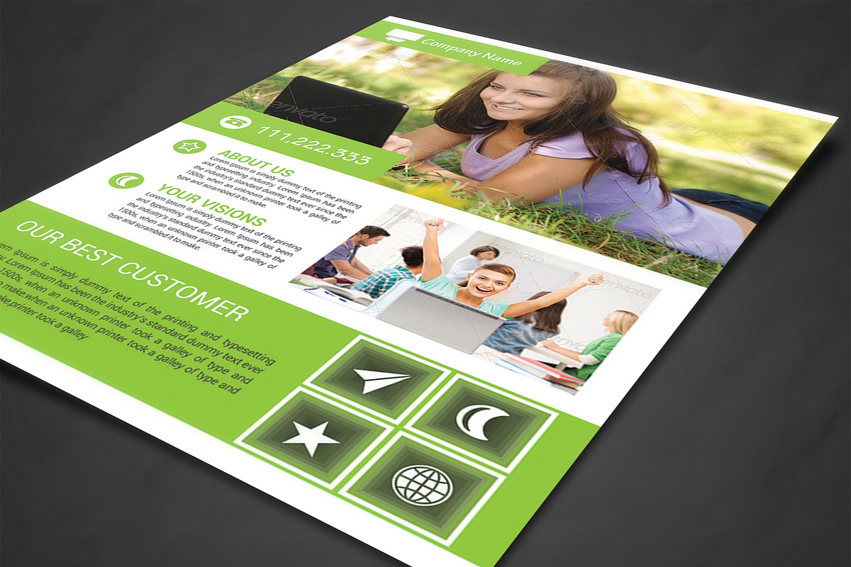Corporate Business Flyer Print Templ, a Flyer Template by AfzaalGraphics (Photo 2 of 4)