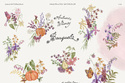 Autumn Whimsy Handpainted Florals, a Seasonal Illustration by SunnyAfternoons (Thumbnail 5 of 23)