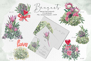 Floral Watercolor clipart, Love, a Decorative Illustration by BalanceUA (Thumbnail 2 of 12)