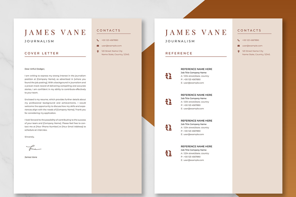 Journalism Resume Template preview 4