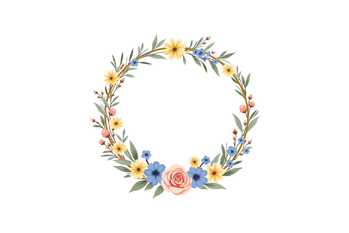 Spring Floral Wreath SVG Bundle, a Graphic by Gfx_Store (Photo 12 of 13)