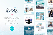 Instagram Posts Oceans | CANVA, a Social Media Template by Poego Social (Thumbnail 1 of 8)