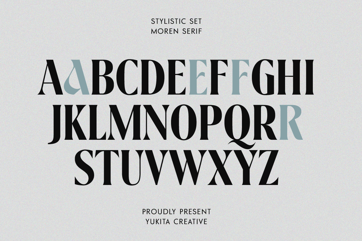 Moren - Modern Serif Family Font, a Serif Font by Yukita Creative (Photo 11 of 16)