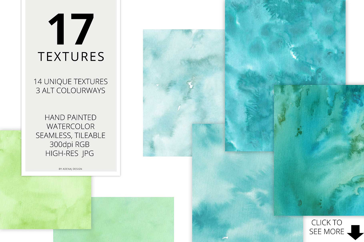 17 Huge Seamless Watercolor Textures, a Texture Graphic by AdenaJ (Photo 2 of 13)