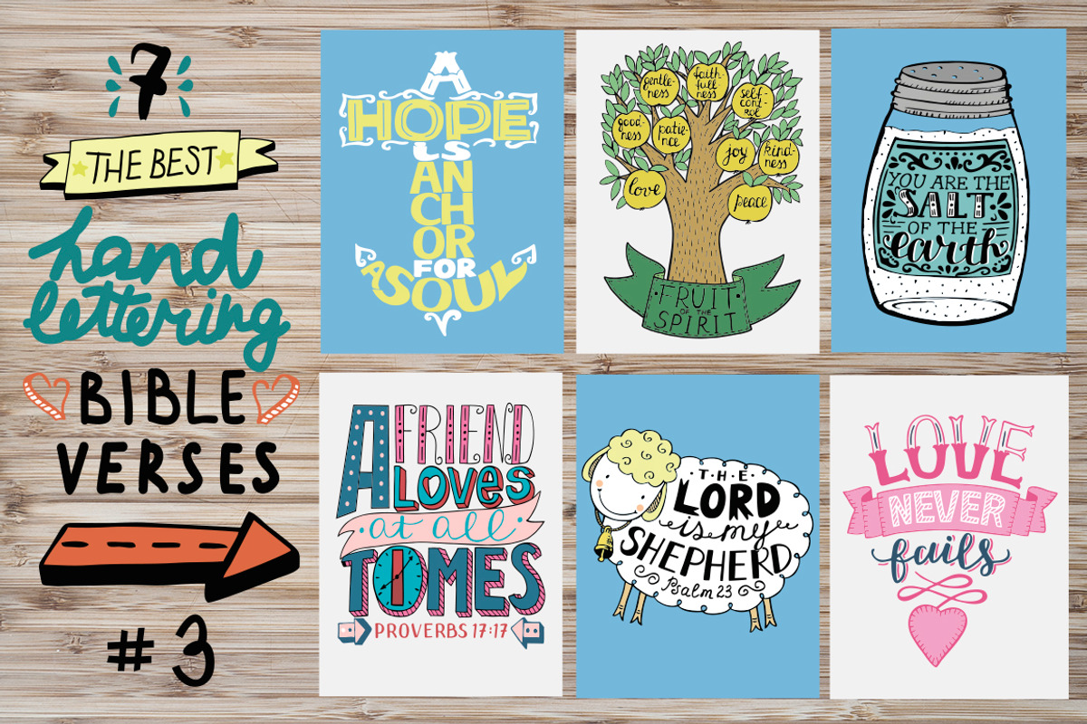 7 THE BEST BIBLE VERSES #3, a Decorative Illustration by Ola-la-la (Photo 1 of 8)