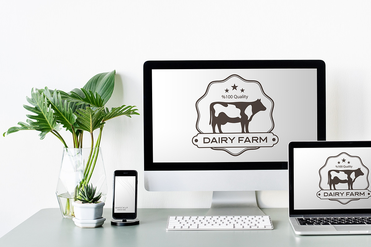 Dairy Farm Logo Design, a Branding & Logo Template by YUDesignStore (Photo 6 of 7)