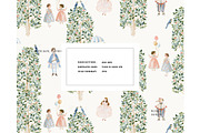 Royal Garden Prince Princess pattern, a Pattern Graphic by Milatoo (Thumbnail 3 of 4)