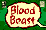 Blood Beast - a scratchy horror font, a Font by Comicraft Fonts (Thumbnail 1 of 6)