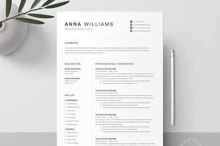 Resume Template Pack | Word, Pages