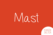 Mast Handwritten Font, a Script Font by Jacob deCastro (Thumbnail 1 of 5)