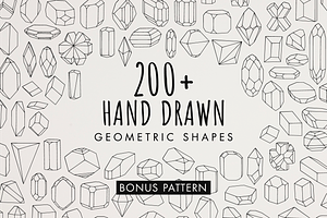 Hand Drawn Mineral Geometric Shapes