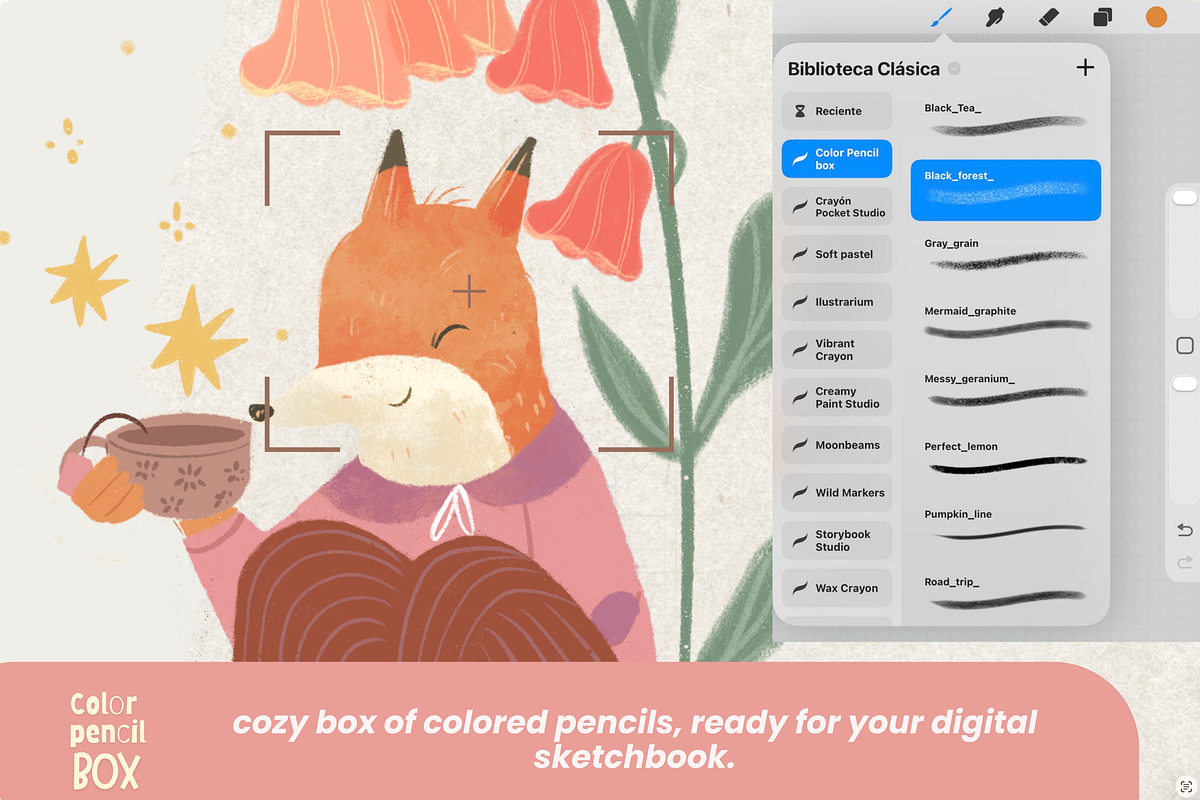 Color Pencil Box – Procreate brushes, a Brush Add-On by Eliza Moreno Illustration (Photo 2 of 4)
