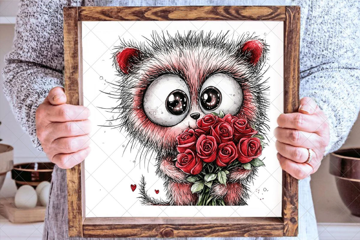 Quirky Valentines Sweets Clipart, an Illustration by SinaCreation (Photo 4 of 7)